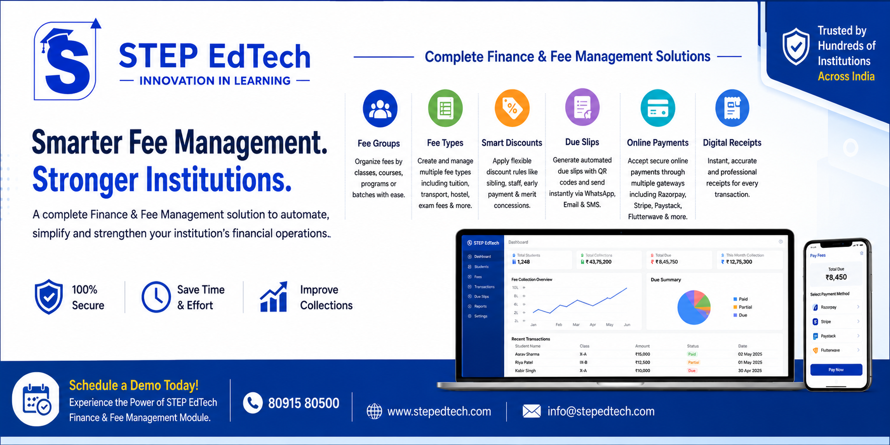 Smart Finance & Fee Management with STEP EDTECH